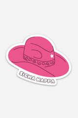 Sorority Sticker - Cowboy Hat Sticker