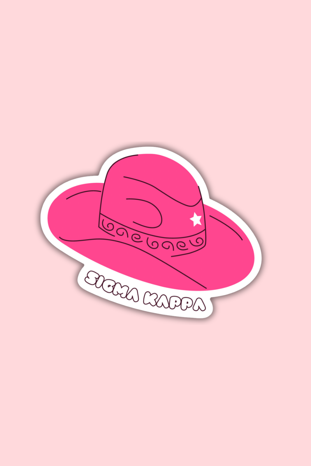 Cowboy Hat Sticker - Sigma Kappa