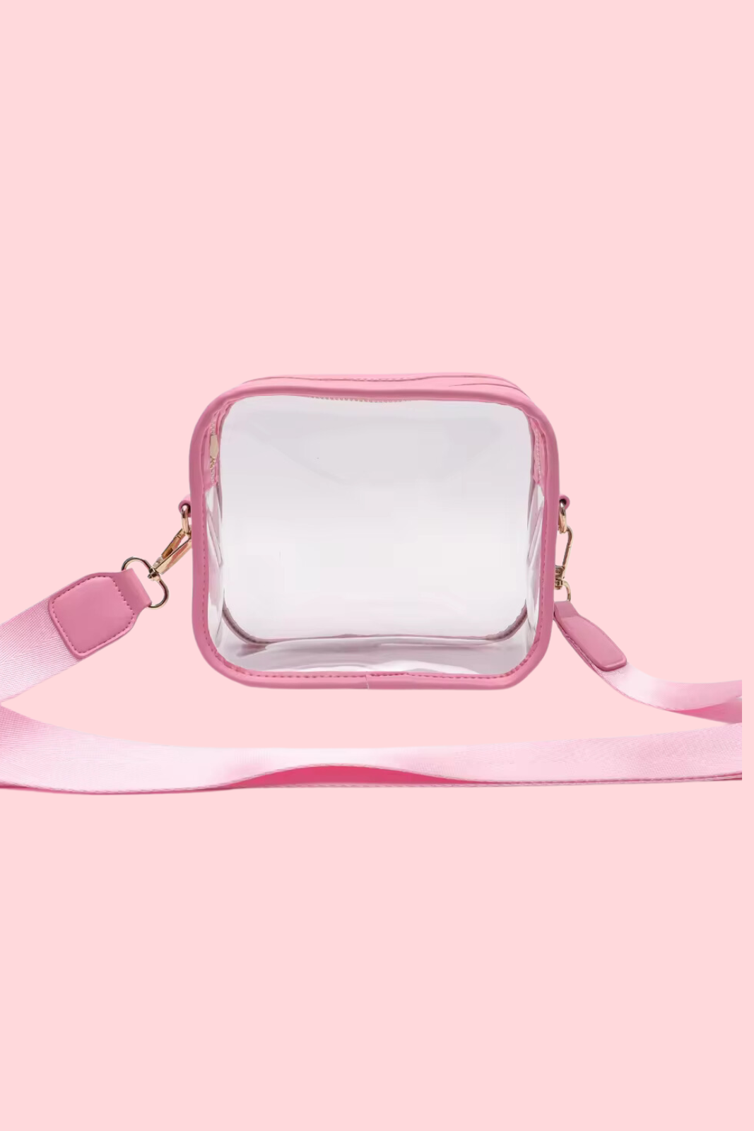 Clear Shoulder Bag - Pink