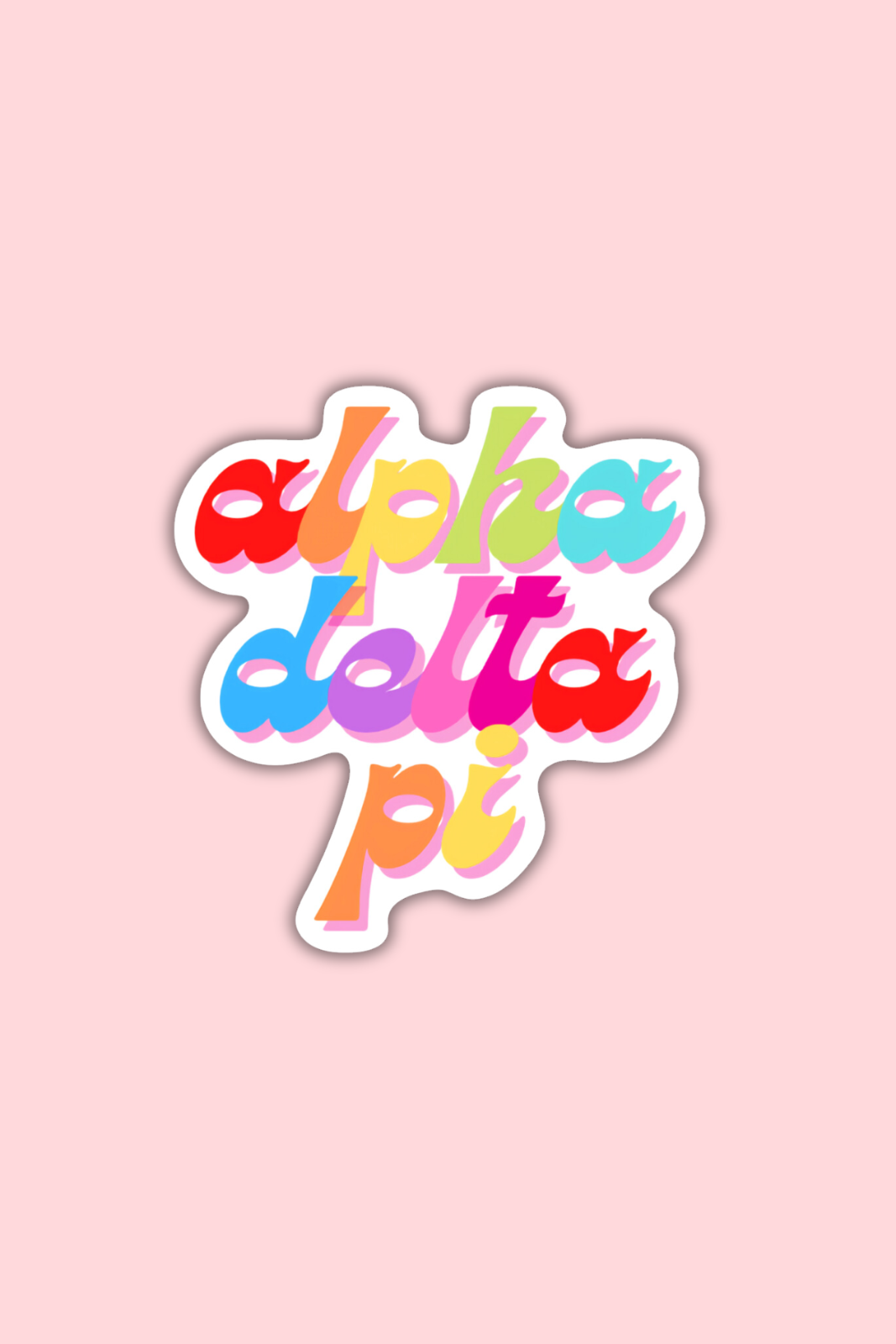 Rainbow Sticker - Alpha Delta Pi