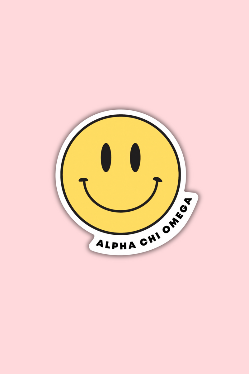 Smile Sticker - Alpha Chi Omega