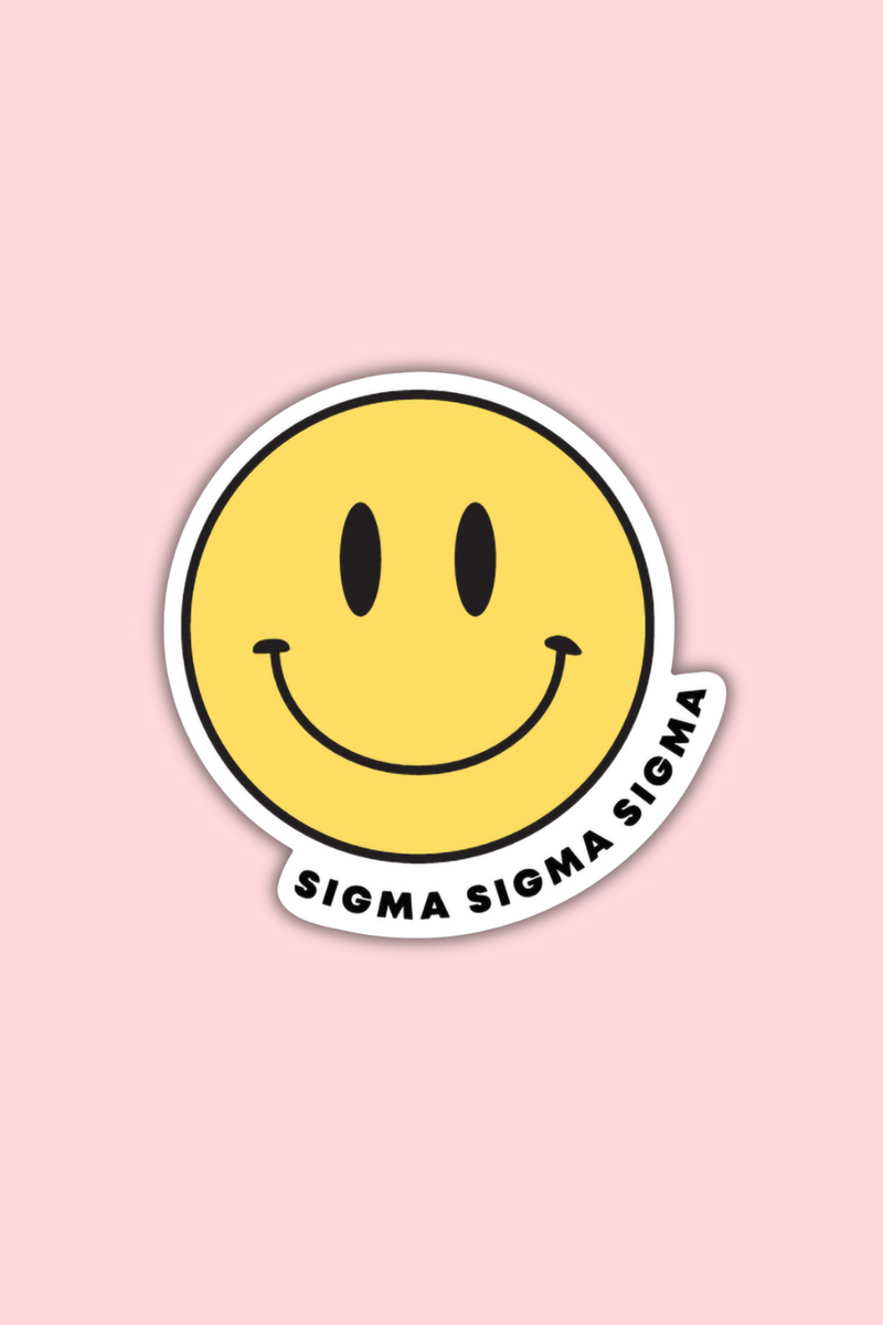 Smile Sticker - Sigma Sigma Sigma