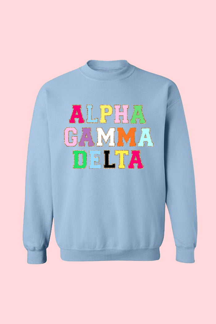 Varsity Sweatshirt - Alpha Gamma Delta