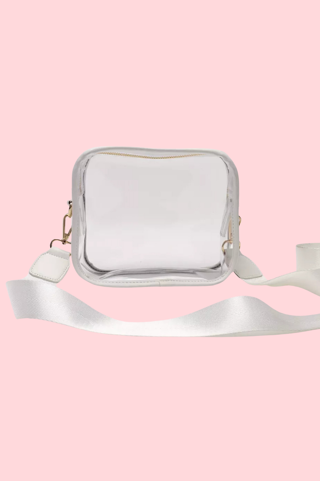 Clear Shoulder Bag - White