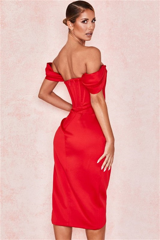 Claudia Dress - Red