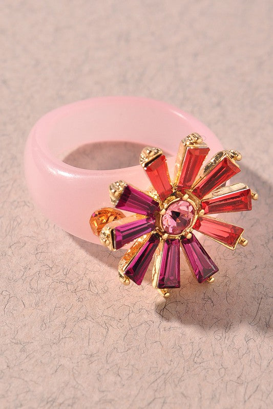 Daisy Ring - Pink