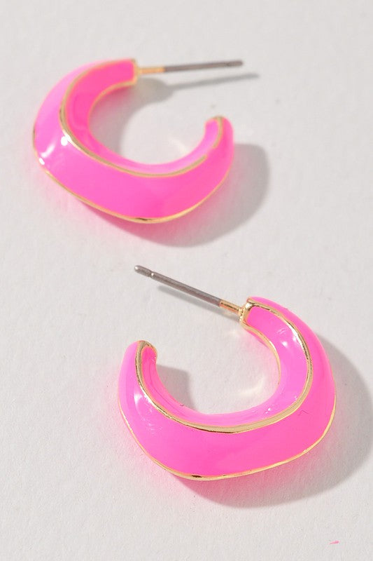 Riley Earrings - Pink