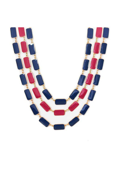 Ahme Necklace - Blue/Pink