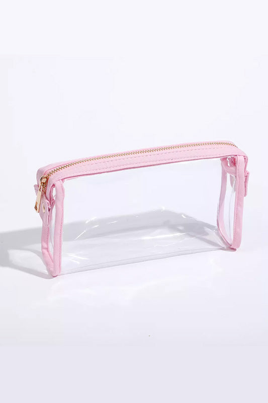 Clear Travel Pouch - Pink
