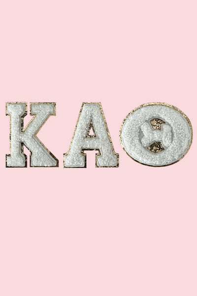 Kappa Alpha Theta - 2 insert w/diagonal stripes and letters
