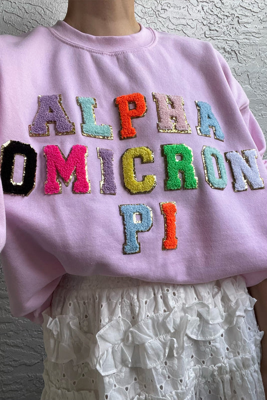 Varsity Sweatshirt - Alpha Omicron Pi